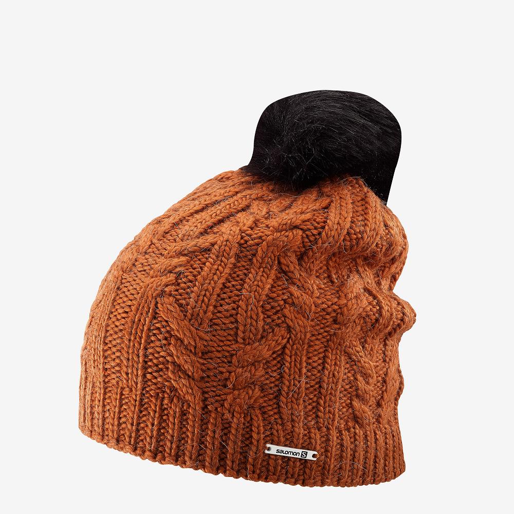 Salomon Singapore Womens Hats - IVY Brown | 24719-MUKE